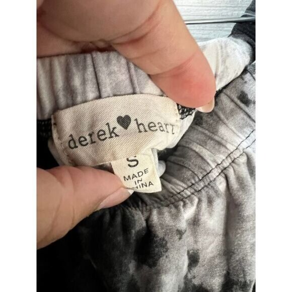 Derek‎ Heart Tie-Dye Crop Top Cinch Hem Small - Picture 3 of 7